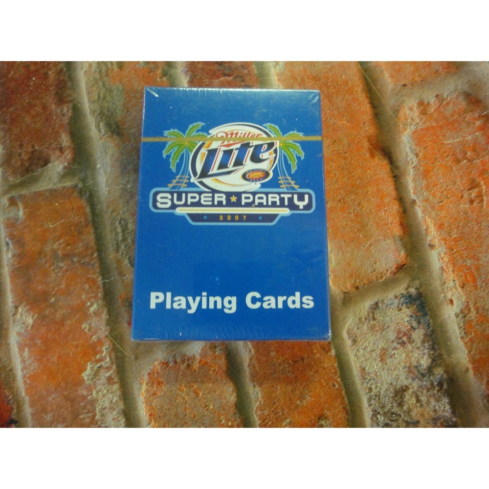 Miller Lite beer Super party 2007 playing cards deck NEW Sealed advertising‎